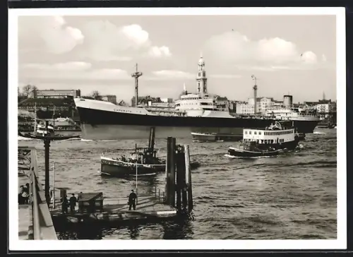 AK Handelsschiff T. T. S. Caperata im Hafen