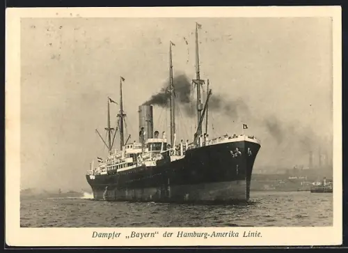 AK Passagierschiff Bayern der Hamburg-Amerika-Linie