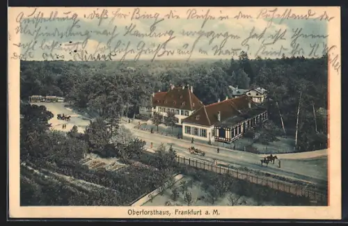 AK Frankfurt a. M.-Niederrad, Gasthaus Oberforsthaus