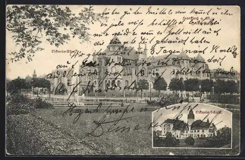 AK Frankfurt-Westend, Viktoria-Schule, Jordanstrasse