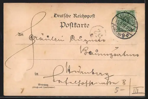 Lithographie Frankfurt a. M., Kaserne, Mainbrücke, Stadtpanorama