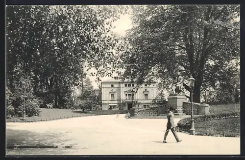 AK Dresden, Brühl`sche Terrasse, Gartenansicht