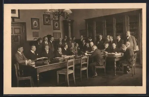 AK Berlin, Luisenstädtische Oberrealschule, Lehrerkollegium, Dresdenerstrasse 113