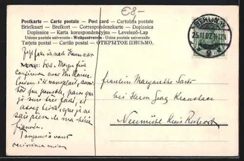 AK Berlin, Restaurant Nürnberger Hof, Friedrich- und Taubenstrasse-Ecke