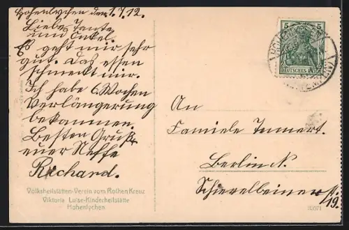 AK Hohenlychen, Viktoria Luise-Kinderheilstätte