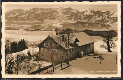 AK Sonthofen im Allgäu, Enschenburger Hof, Bes. Witw. Stich