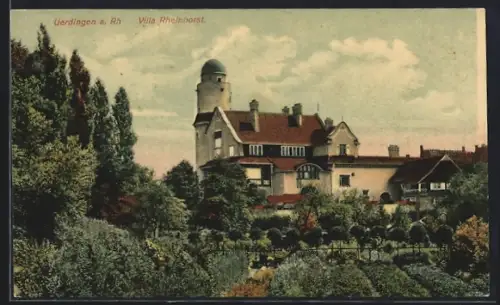AK Uerdingen a. Rh., Villa Rheinhorst