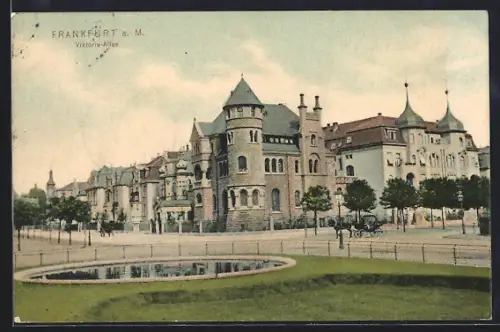 AK Frankfurt-Westend, Viktoria-Allee, Wohnhäuser