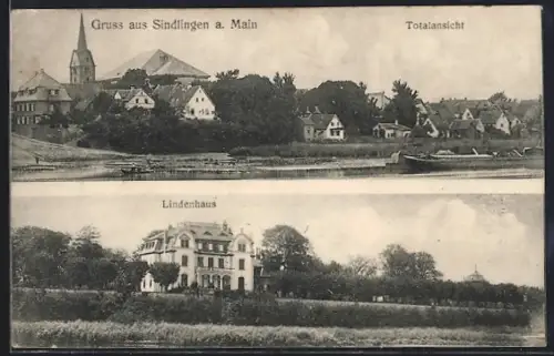 AK Frankfurt-Sindlingen, Totalansicht, Lindenhaus