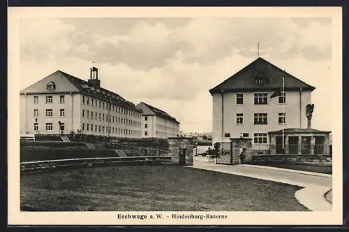 AK Eschwege a. W., Hindenburg-Kaserne, Eingang