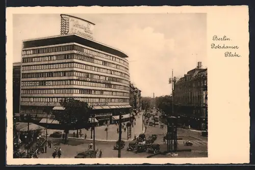 AK Berlin-Tiergarten, Blick auf den Potsdamer Platz