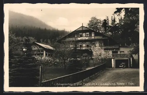 AK Tabarz i. Thür., Gasthaus Schweizerhaus
