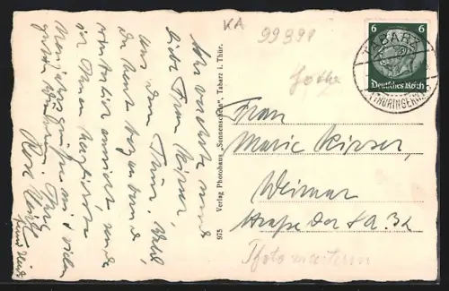 AK Tabarz i. Thür., Gasthaus Schweizerhaus