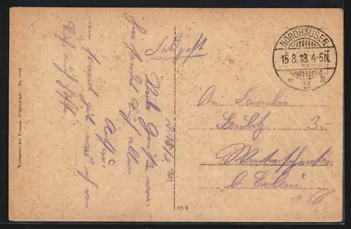 AK Nordhausen, Sparkassen-Gebäude mit Kornmarkt