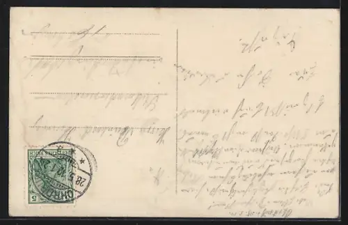 AK Ohrdruf, Lustiges Kleeblatt beim Abkochen 1912, Soldaten in Uniformen