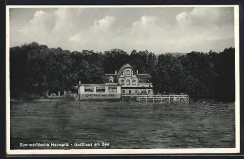 AK Hainspitz, Gasthaus am See, Inh. Franz Maier