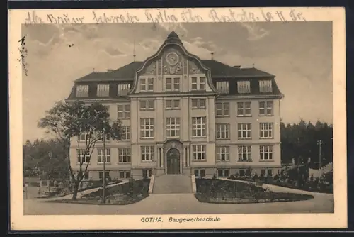 AK Gotha, Partie an der Baugewerkschule