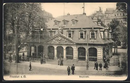 AK Frankfurt a. M., Partie an der Hauptwache