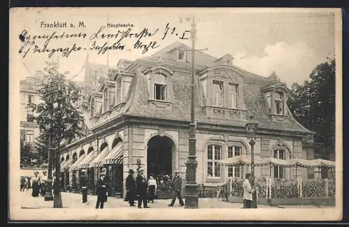 AK Frankfurt a. M., Partie an der Hauptwache