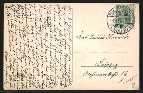 AK Frankfurt a. M., Partie an der Hauptwache