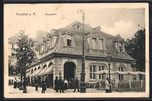 AK Frankfurt a. M., Partie an der Hauptwache