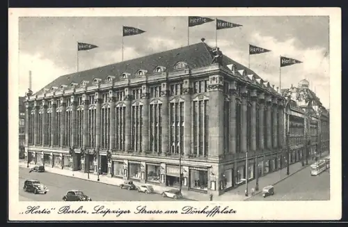 AK Berlin, Hertie Warenhaus am Dönhoffplatz