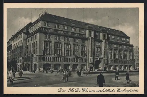 AK Berlin, KaDeWe, Kaufhaus des Westens in der Tauentzienstrasse