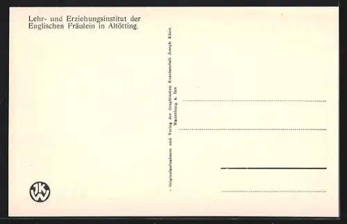 AK Altötting, Musiksaal des Lehr- und Erziehungsinstituts der Englischen Fräulein