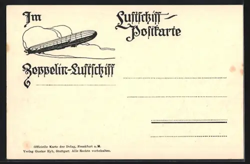 AK Frankfurt-Ostend, Blick auf den neuen Osthafen aus dem Zeppelin-Luftschiff