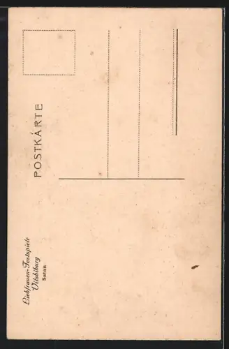 AK Vilsbiburg, Liebfrauen-Festspiele, Satan in seiner Rolle abgelichtet