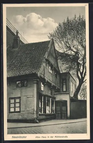 AK Neumünster, Altes Haus in der Mühlenstrasse