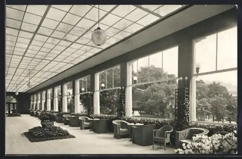 AK Baden-Baden, Kurhaus, Wandelhalle, Innenansicht