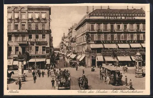 AK Berlin, Victoria-Cafe Unter den Linden Ecke Friedrichstrasse
