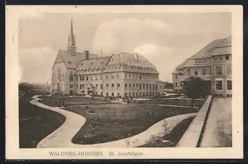AK Waldniel-Hostert, St. Josefsheim mit Kirche