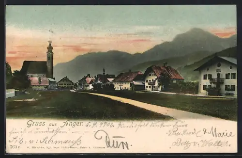 AK Anger / Obb., Ortsansicht