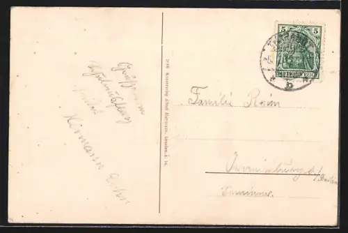 AK Tharandt, Blick vom botanischen Garten