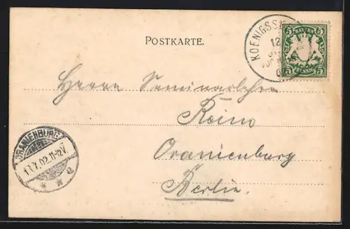 AK Königssee / Berchtesgaden, Panorama mit Boot vom Malerwinkel aus