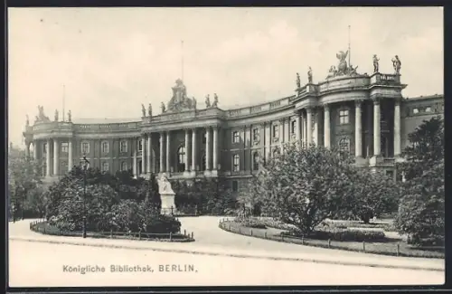 AK Berlin, Königliche Bibliothek, Unter den Linden
