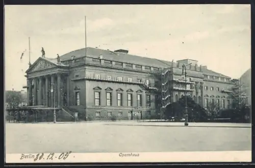 AK Berlin, Opernhaus, Unter den Linden