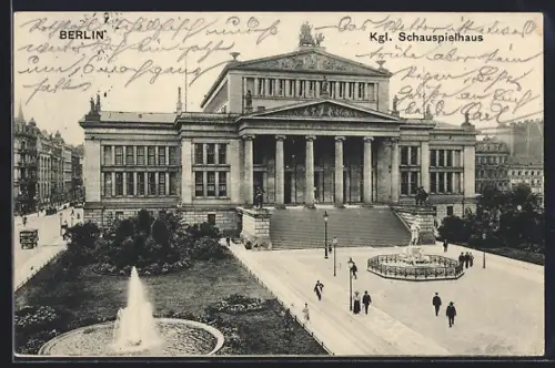 AK Berlin, Königliches Schauspielhaus auf dem Gendarmenmarkt