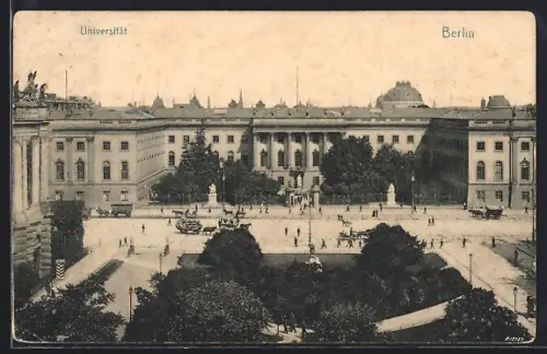 AK Berlin, Universität mit Strassenpartie