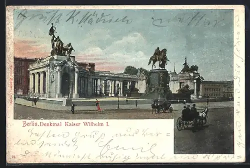 AK Berlin, Denkmal Kaiser Wilhelm I.