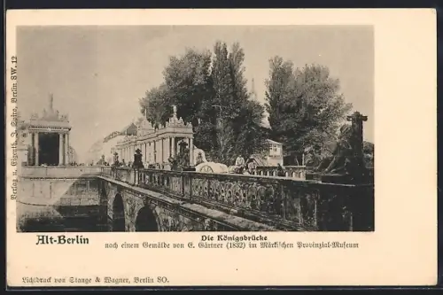 Künstler-AK Alt-Berlin, Königsbrücke