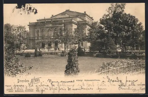AK Dresden, Königliches Schauspielhaus