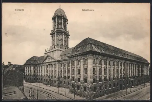 AK Berlin, Stadthaus, von der Jüdenstrasse aus