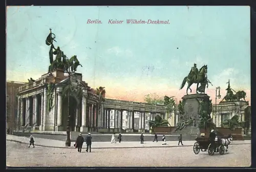 AK Berlin, Kaiser Wilhelm-Denkmal
