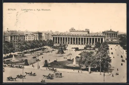 AK Berlin, Lustgarten und Kgl. Museum
