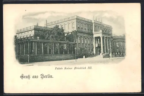 AK Berlin, Palais Kaiser Friedrich III.