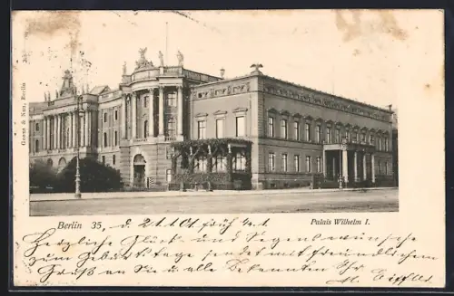 AK Berlin, Palais Kaiser Wilhelm I.