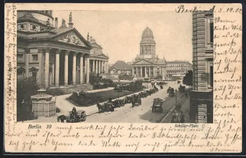 AK Berlin, Schiller-Platz, heutiger Gendarmenmarkt